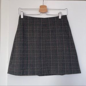 Aritzia Wilfred Plaid Mini Skirt